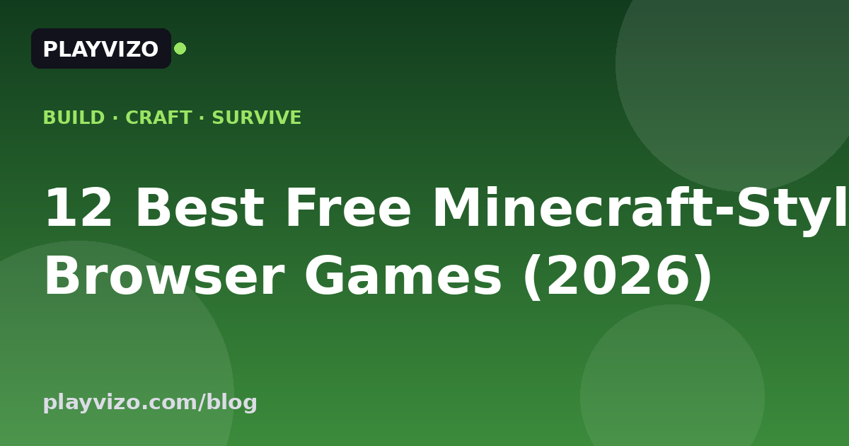 12 Best Free Minecraft-Style Browser Games (2026) — Build & Survive Online