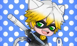 Chibi DottedGirl Coloring Book image