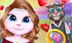 image bg Kitty Couple Lovely Valentine