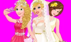 Barbies Wedding Selfie With Princesses image