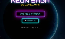 Neon Saga Tic Tac Toe: 69 Level War image