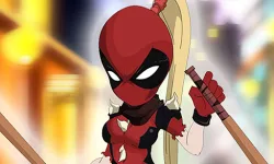Deadpool Girl Dressup image