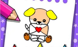 Easy Coloring Valentine image