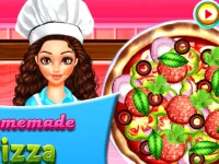 HOMEMADE PIZZA COOKING image