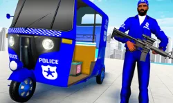 Police Auto Rickshaw Drive image