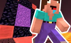 Noob Steve Nether image