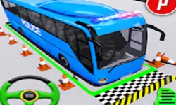 Police Bus Parking- Simulation image