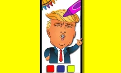 Trump Coloring Time image