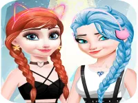 elsa and anna Dress Up Makeup image