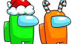 image bg Among Us Christmas Coloring