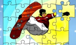 Snowboarder Freestyle Jigsaw image