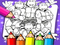 Ninja Turtle Coloring Book image
