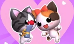 image bg Love Cat Line Game