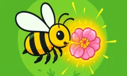 Bee and Flower image