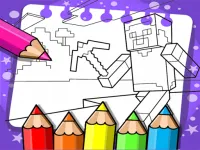 image bg Minecraft Coloring Book