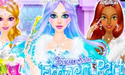 image bg Princess Salon: Frozen Party Princess