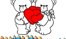 Happy Valentines Day Coloring image