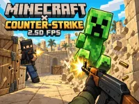 image bg Minecraft &times; Counter Strike: 2.5D FPS