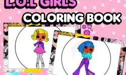 image bg L.O.L OMG Girls Coloring Book