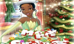 image bg Tiana Princess Xmas DressUp