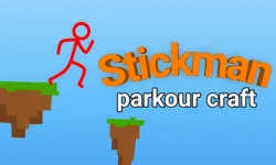 Stickman parkour craft image