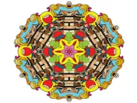 Mandala coloring book for adults and kids image