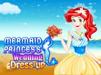 image bg Mermaid Princess Wedding Dress up