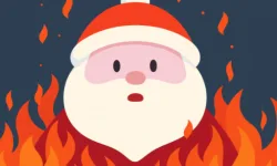 Santa on Fire image