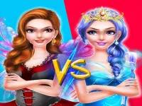 Fairy Princess Dress Up VS Witch Makeup image