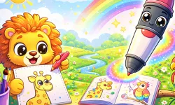 Magic Coloring Book for Little Artists image