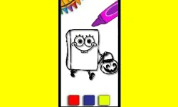 image bg SpobgeBob Halloween Coloring Book