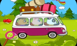 Kids camping image