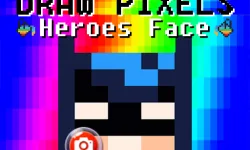Draw Pixels Heroes Face image