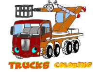 Funny Trucks Coloring image