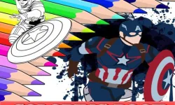 image bg Coloring Book for Captain America