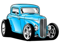Hot Rod Coloring image