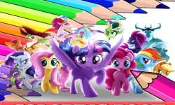 Coloring Book for My Little Pony image