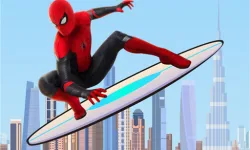 Spiderman Skateboarding image