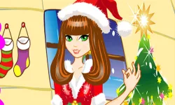 Christmas Girl Dressup image