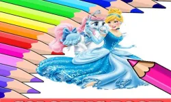 Coloring Book for Cinderella image