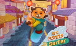 image bg Red Panda Surfer