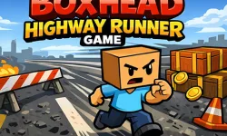 Boxhead Highway Runner Game image
