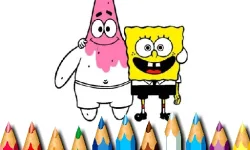BTS Sponge Bob Coloring image