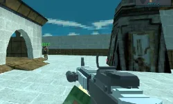 Blocky combat Shooting Arena 3D Pixel image