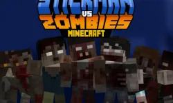 Stickman vs Zombies Minecraft image