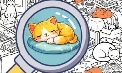 Find the Kitten: Spot the Cat image