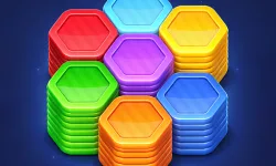 Hexa Color Stack Game image
