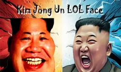 Kim Jong Un LOL Face image