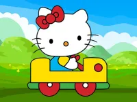 Hello Kitty Car Jigsaw image
