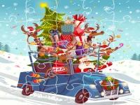 Xmas Trucks Jigsaw image